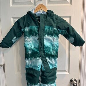 L.L. Bean Infants' and Toddlers' Cold Buster Snowsuit, Print Warm Teal Tree Camo